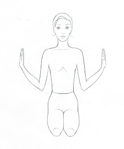 Упражнение стенки - руки в стороны